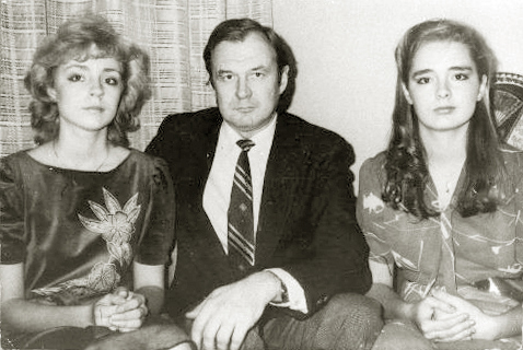 Леммо Эренди с дочерьми Кристиной и Каролиной